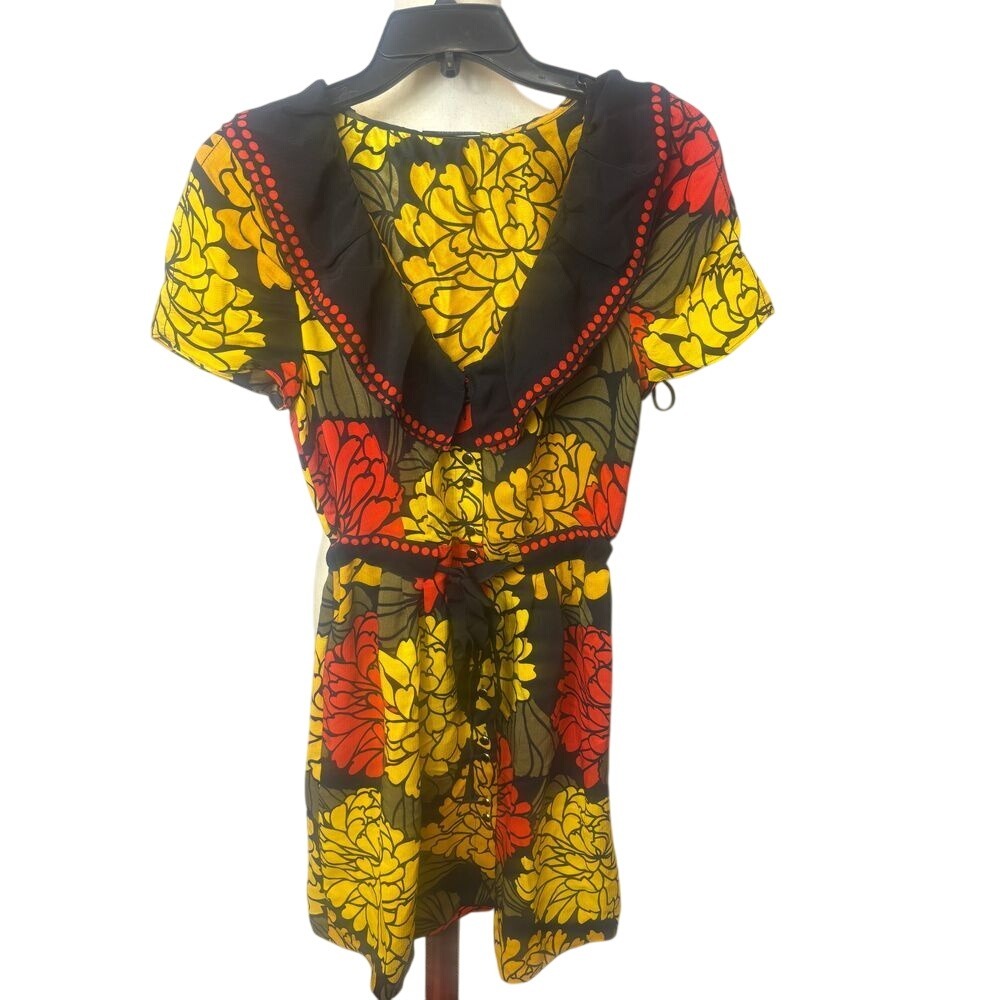 LEIFSDOTTIR for Anthropologie 100% Silk Dress Women's Size 4 Bright Floral